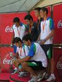 David Rodriguez- Guillermo Corbera-3º k2 junior 1000 m. Campeonato España de Velocidad, Castrelo do Miño.jpg
