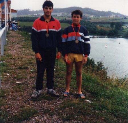 Tomás y Fichi medallistas en Camp.España Trasona 86 -1024x768-.JPG