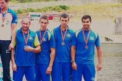 Cpto. España Pista 2011,3º K4 Senior 200m. Madrid, Corbera, Suarez, Lara.JPG