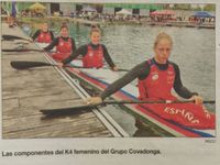 Copa de España de pista 1000 m y 500 m. K-4 mujeres 2014 Miriam K4.jpg
